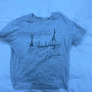 Hollister Gray Paris Graphic T-Shirt